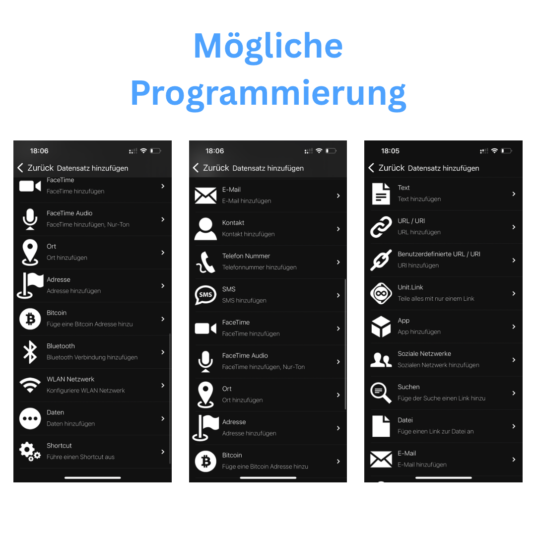 Schlüsselanhänger Kontaktlos mit Smart - Chip (NFC)