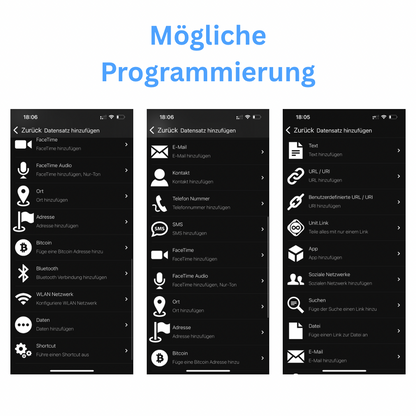 Schlüsselanhänger Kontaktlos mit Smart - Chip (NFC)