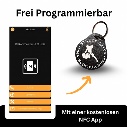 STREET SAIYA Schlüsselanhänger Kontaktlos mit Smart - Chip (NFC) Sport