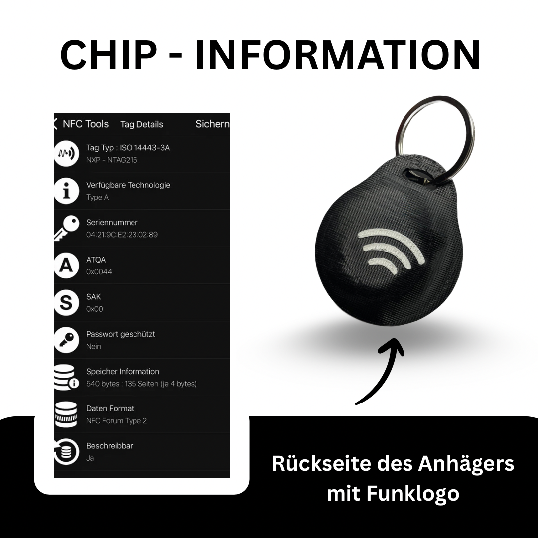STREET SAIYA Schlüsselanhänger Kontaktlos mit Smart - Chip (NFC) Sport
