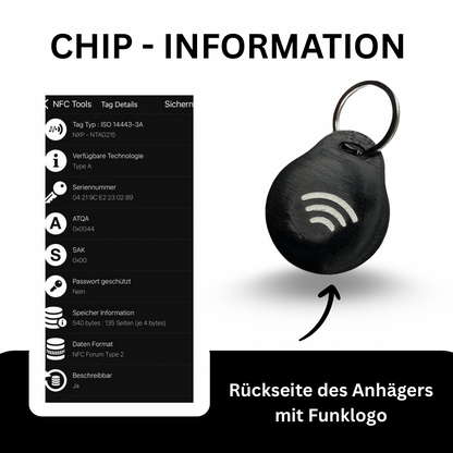 STREET SAIYA Schlüsselanhänger Kontaktlos mit Smart - Chip (NFC) Sport